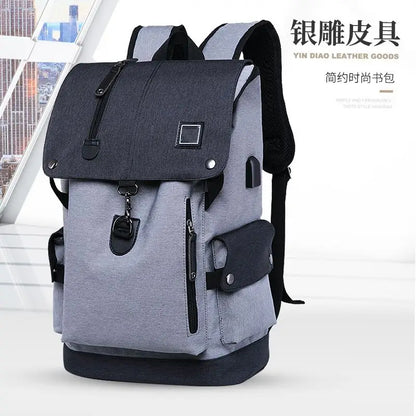 2024 Fashion Men Backpack Shoulder Bag Male Fashion Best Travel Backpacks Everyday Backpack Laptop Bags For Teenager Boy
