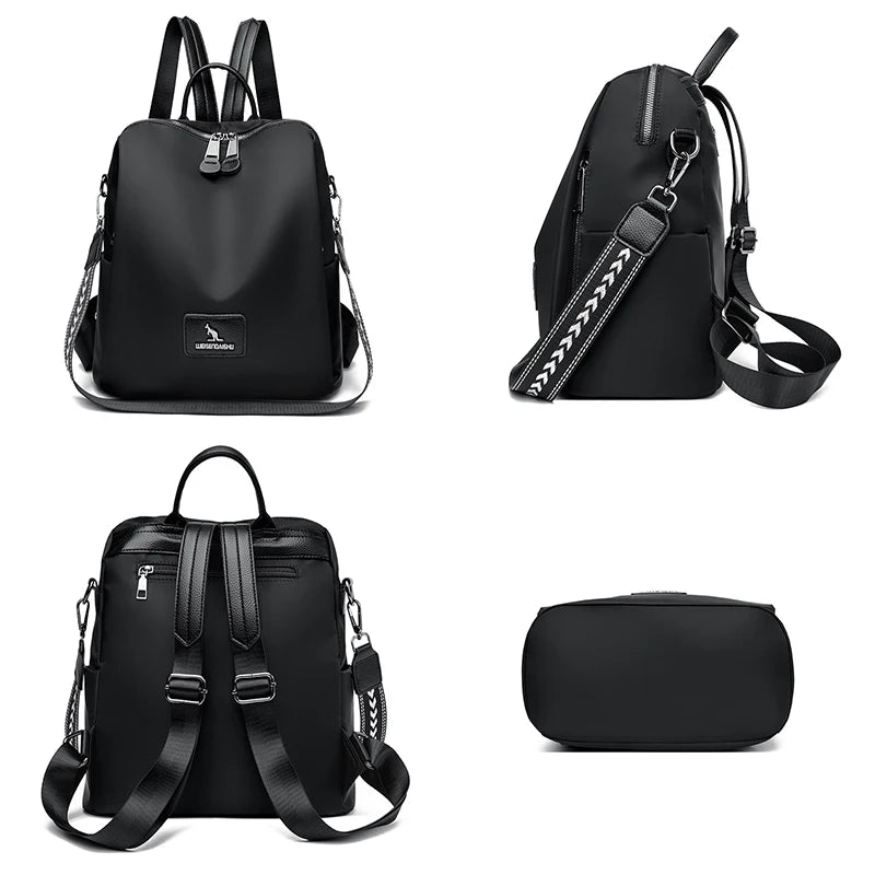 2024 Fashion Retro Women's Backpack High Quality Girl's Anti Theft Bag Large Capacity Female Shoulder Bags School Student Bolsos