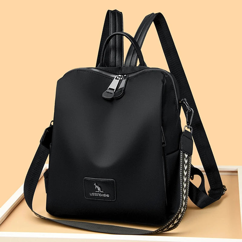 2024 Fashion Retro Women's Backpack High Quality Girl's Anti Theft Bag Large Capacity Female Shoulder Bags School Student Bolsos