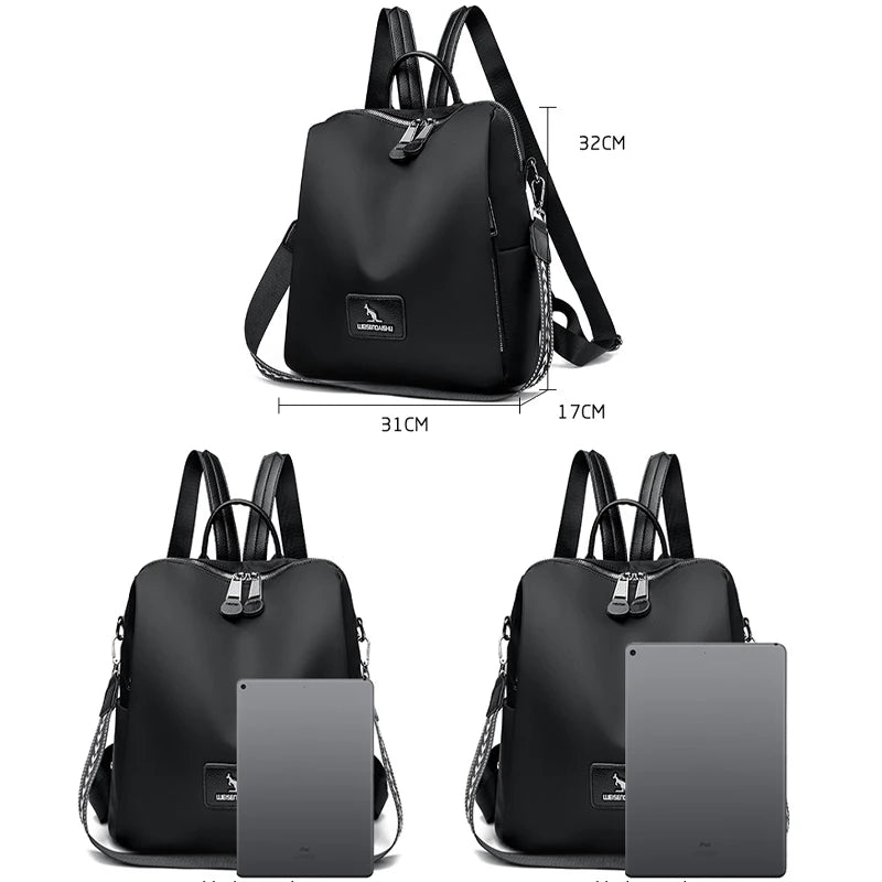 2024 Fashion Retro Women's Backpack High Quality Girl's Anti Theft Bag Large Capacity Female Shoulder Bags School Student Bolsos