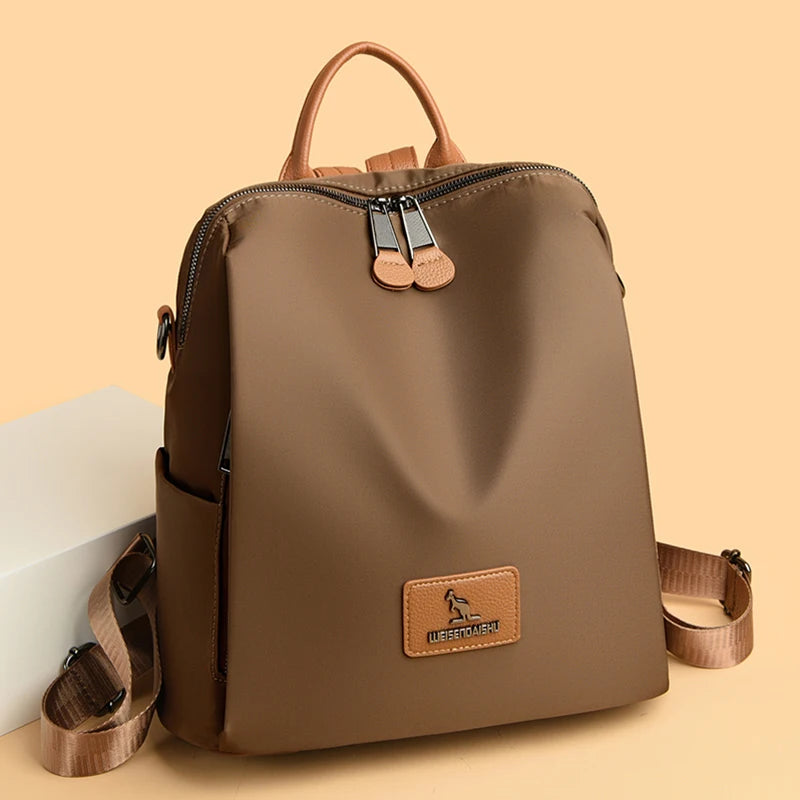 2024 Fashion Retro Women's Backpack High Quality Girl's Anti Theft Bag Large Capacity Female Shoulder Bags School Student Bolsos