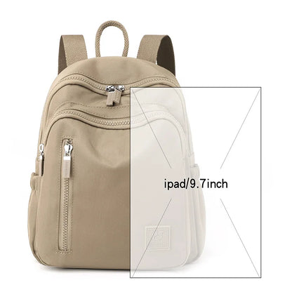 2024 Fashion Waterproof Nylon Female Backpack Women Preppy Style School Bags For Girls Small Travel Backpack Sac A Dos