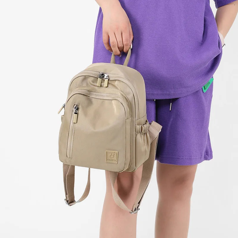 2024 Fashion Waterproof Nylon Female Backpack Women Preppy Style School Bags For Girls Small Travel Backpack Sac A Dos