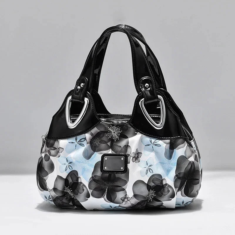 2024 Fashion Women Shoulder Bags Printed Flowers Messenger Bag Designer Luxury Brand High Quality Leather Ladies Handbag