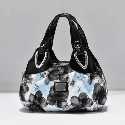 2024 Fashion Women Shoulder Bags Printed Flowers Messenger Bag Designer Luxury Brand High Quality Leather Ladies Handbag