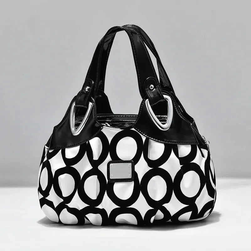 2024 Fashion Women Shoulder Bags Printed Flowers Messenger Bag Designer Luxury Brand High Quality Leather Ladies Handbag