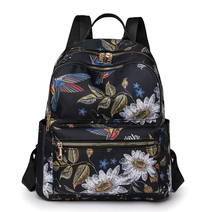 2024 Fashionable Printed Design Backpack With High Quality Nylon Large Capacity Backpacks Luxury Women's Brand Travel Bag Sac
