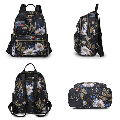 2024 Fashionable Printed Design Backpack With High Quality Nylon Large Capacity Backpacks Luxury Women's Brand Travel Bag Sac