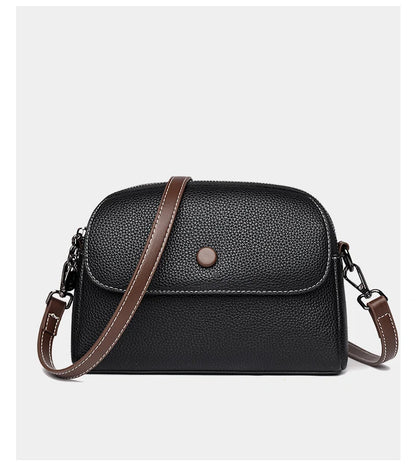 2024 High Quality Genuine Leather Women's Shoulder Bag Famous Brand Designer Female Crossbody Bags Trendy Casual Girl Handbags