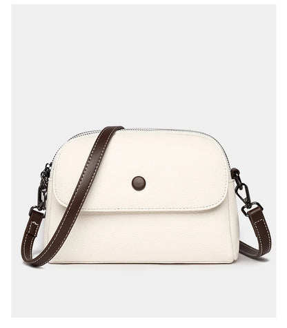 2024 High Quality Genuine Leather Women's Shoulder Bag Famous Brand Designer Female Crossbody Bags Trendy Casual Girl Handbags