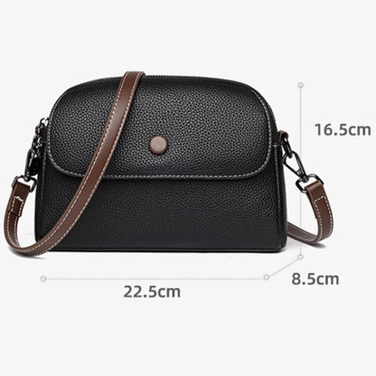 2024 High Quality Genuine Leather Women's Shoulder Bag Famous Brand Designer Female Crossbody Bags Trendy Casual Girl Handbags