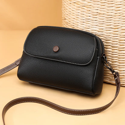 2024 High Quality Genuine Leather Women's Shoulder Bag Famous Brand Designer Female Crossbody Bags Trendy Casual Girl Handbags