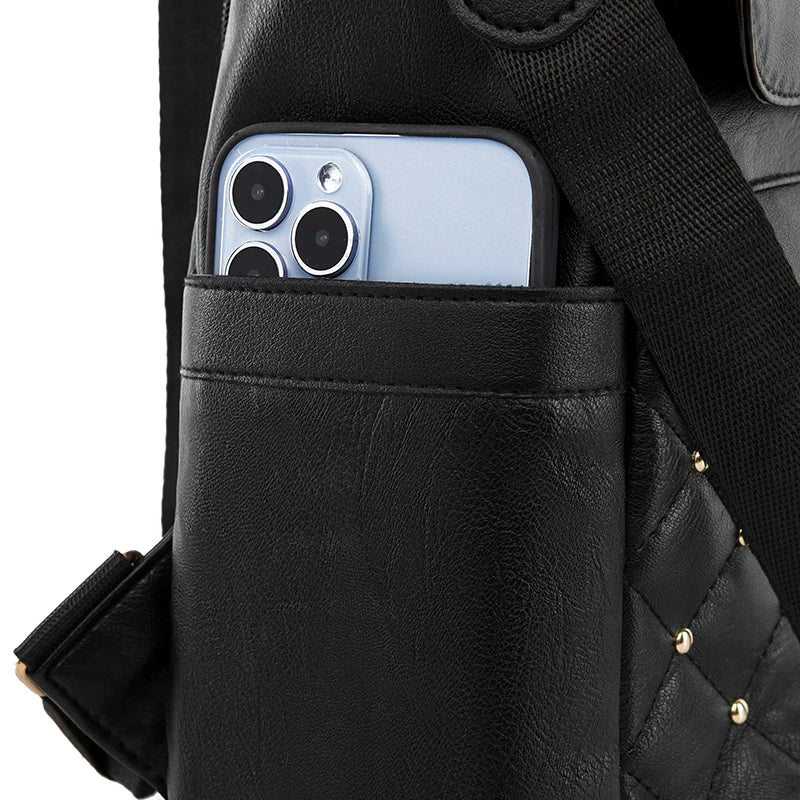 2024 High Quality Girls Fashion Backpack Luxury Women's Designer Soft Shoulder Bag Wallet Large Capacity School Student Bags Sac