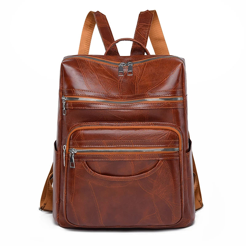 2024 High Quality Leather Designer Backpacks Luxurious Women's Brand Mochilas Multifunctional High Capacity Backpack Sac A Dos