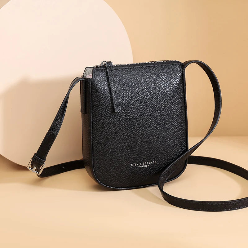2024 High Quality Women's Genuine Leather Shoulder Bags New Messenger Bag Brand Designer Ladies Crossbody Bag Small Phone Bags