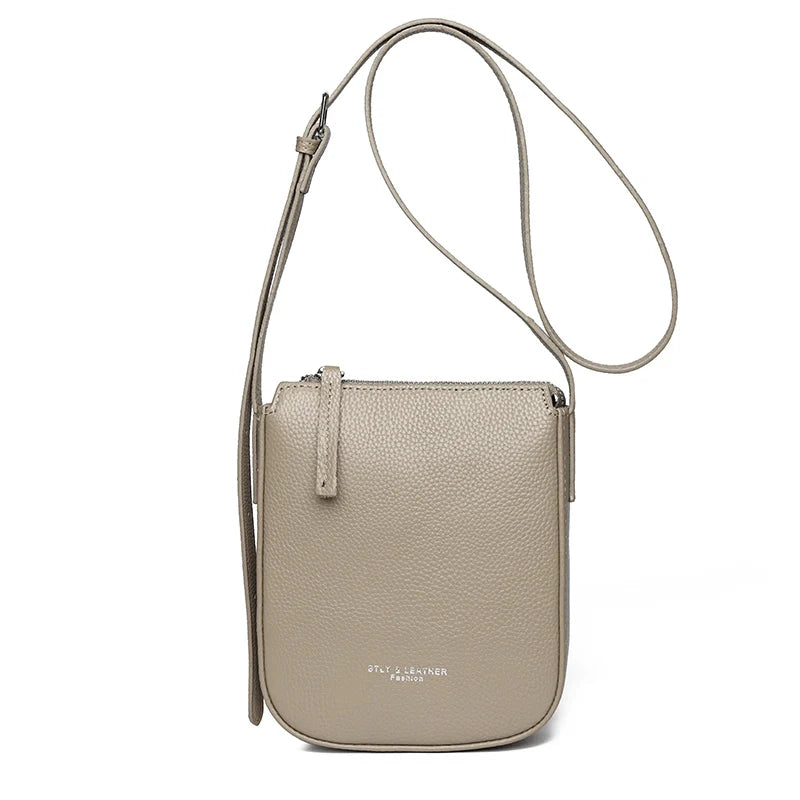 2024 High Quality Women's Genuine Leather Shoulder Bags New Messenger Bag Brand Designer Ladies Crossbody Bag Small Phone Bags