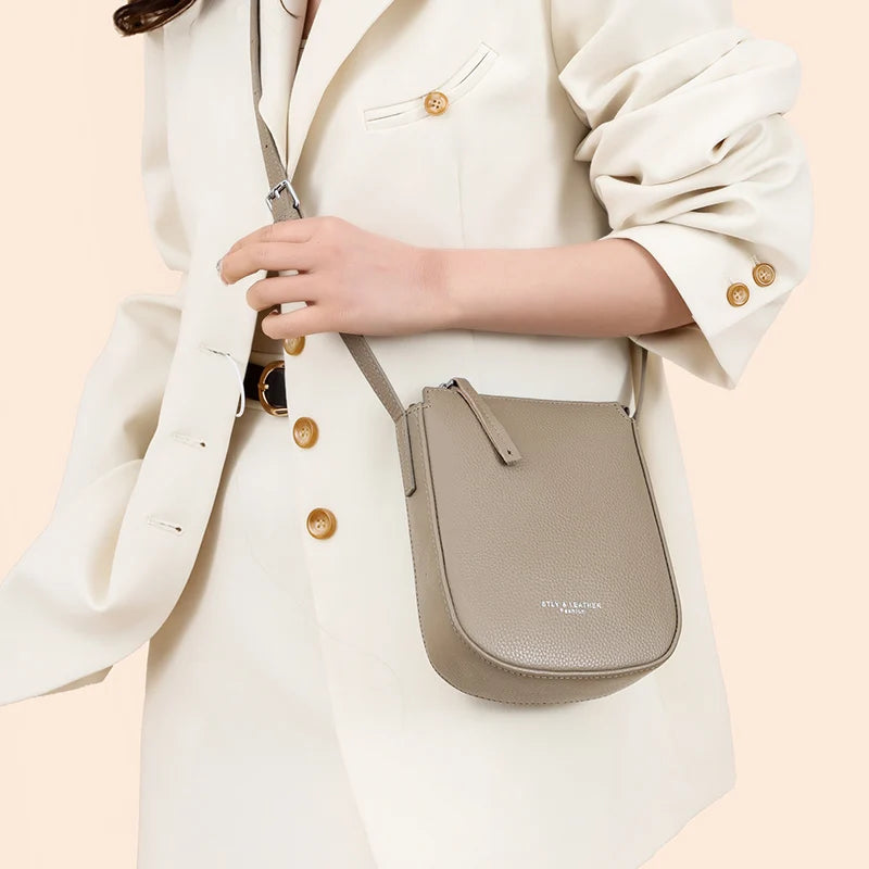 2024 High Quality Women's Genuine Leather Shoulder Bags New Messenger Bag Brand Designer Ladies Crossbody Bag Small Phone Bags