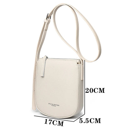 2024 High Quality Women's Genuine Leather Shoulder Bags New Messenger Bag Brand Designer Ladies Crossbody Bag Small Phone Bags