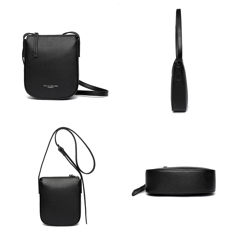 2024 High Quality Women's Genuine Leather Shoulder Bags New Messenger Bag Brand Designer Ladies Crossbody Bag Small Phone Bags