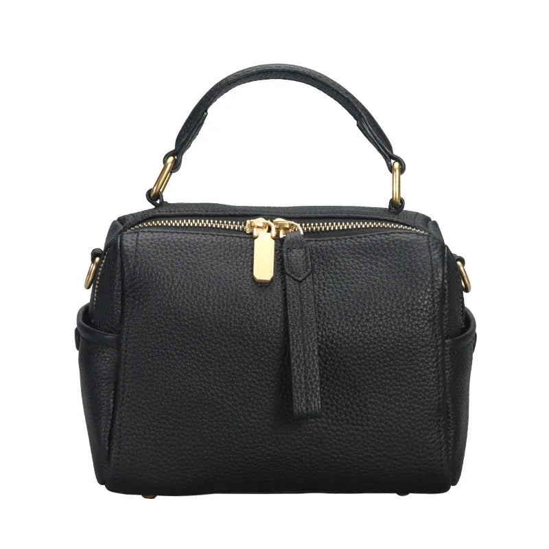 2024 Ins All-Match Soft Leather Handbag Top Designer Luxury Ladies One-Shoulder Messenger Bag Small Casual Broadband