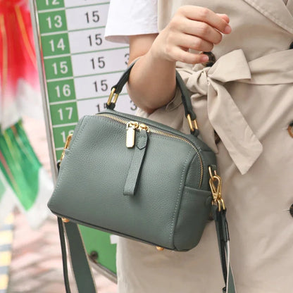 2024 Ins All-Match Soft Leather Handbag Top Designer Luxury Ladies One-Shoulder Messenger Bag Small Casual Broadband
