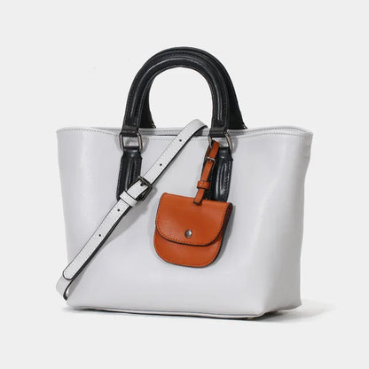 2024 Korean style trendy women's large-capacity handbag genuine leather women's bag shoulder crossbody tote bag Designer Luxury