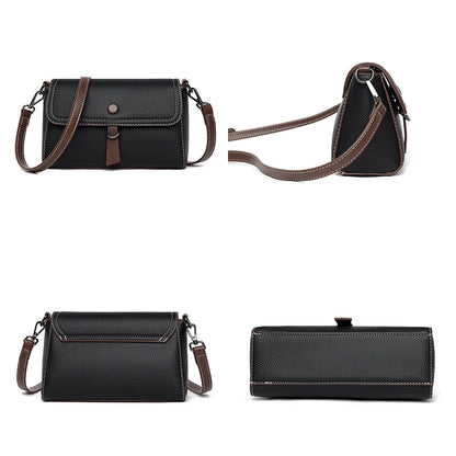 2024 Ladies Simplicity Dermis Tote Portable Barrel Shaped Solid Color Soft Leather Handbag Bags For Women Shoulder Crossbody Bag