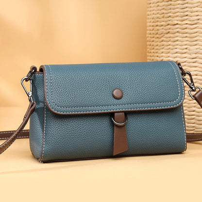 2024 Ladies Simplicity Dermis Tote Portable Barrel Shaped Solid Color Soft Leather Handbag Bags For Women Shoulder Crossbody Bag