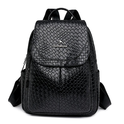 2024 Large Capacity And Multifunctional Travel Backpack Luxury Women's Designer Brand Backpack High Quality Leather Girl Mochila