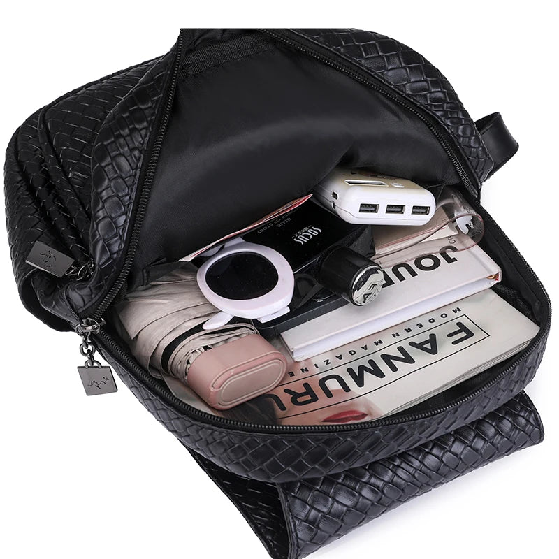 2024 Large Capacity And Multifunctional Travel Backpack Luxury Women's Designer Brand Backpack High Quality Leather Girl Mochila