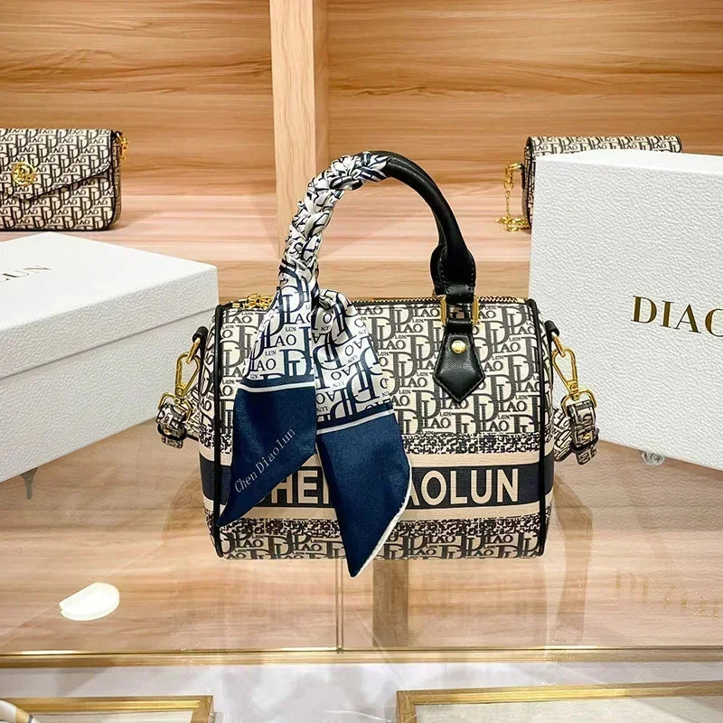 2024 Large Capacity Shoulder Cross-body Pillow Bag High Quality Printed Luxury Fashion Women Purse And Handbags