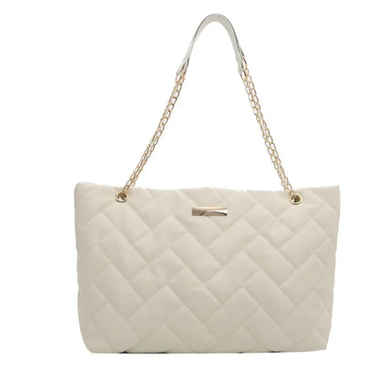 2024 Large capacity casual diamond bag simple portable shoulder bag embroidered thread tote bag luxury designer handbag