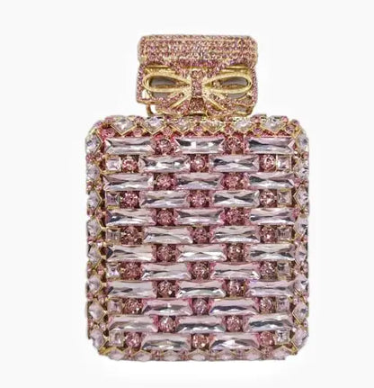 2024 Latest Glass Rhinestones Wedding Clutch Purse Luxury Women’s Crystal Evening Purses Clutches Bag Lady Chain Party Handbag