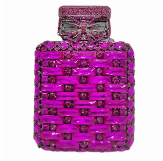 2024 Latest Glass Rhinestones Wedding Clutch Purse Luxury Women’s Crystal Evening Purses Clutches Bag Lady Chain Party Handbag