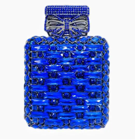 2024 Latest Glass Rhinestones Wedding Clutch Purse Luxury Women’s Crystal Evening Purses Clutches Bag Lady Chain Party Handbag