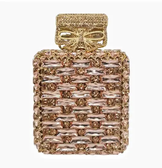 2024 Latest Glass Rhinestones Wedding Clutch Purse Luxury Women’s Crystal Evening Purses Clutches Bag Lady Chain Party Handbag