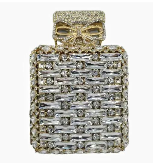 2024 Latest Glass Rhinestones Wedding Clutch Purse Luxury Women’s Crystal Evening Purses Clutches Bag Lady Chain Party Handbag