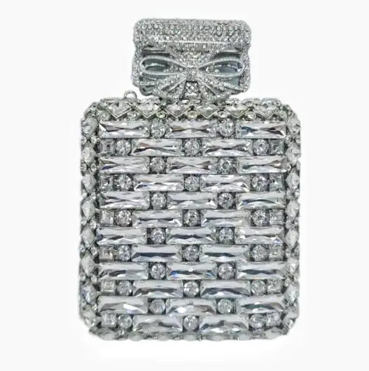 2024 Latest Glass Rhinestones Wedding Clutch Purse Luxury Women’s Crystal Evening Purses Clutches Bag Lady Chain Party Handbag