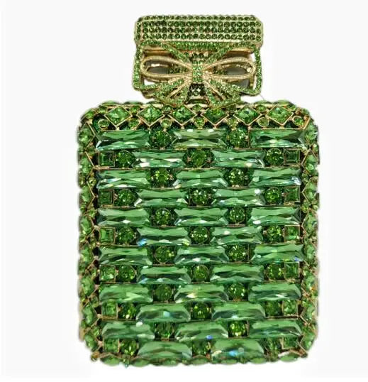 2024 Latest Glass Rhinestones Wedding Clutch Purse Luxury Women’s Crystal Evening Purses Clutches Bag Lady Chain Party Handbag