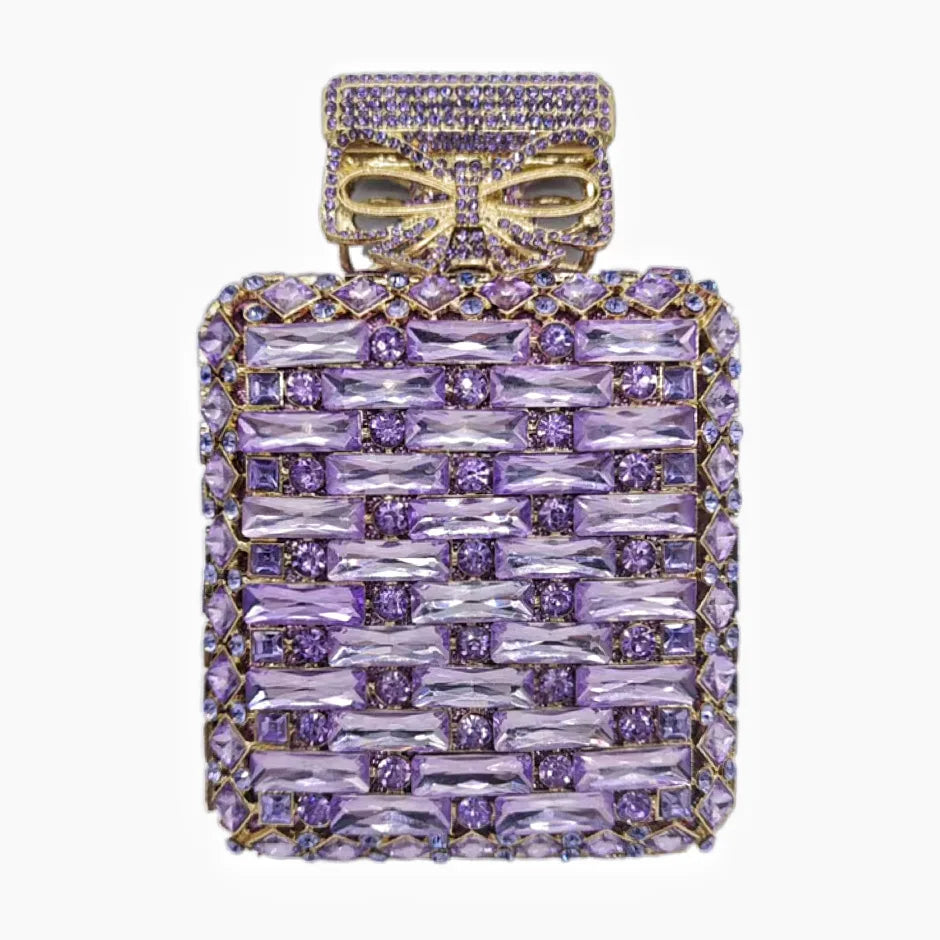 2024 Latest Glass Rhinestones Wedding Clutch Purse Luxury Women’s Crystal Evening Purses Clutches Bag Lady Chain Party Handbag