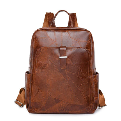 2024 Lightweight And High Quality Leather Backpack Splash Proof Travel Backpacks Luxury Retro Designer Brand Mochilas Sac A Dos