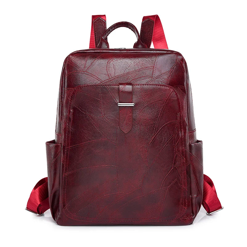 2024 Lightweight And High Quality Leather Backpack Splash Proof Travel Backpacks Luxury Retro Designer Brand Mochilas Sac A Dos
