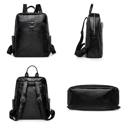 2024 Lightweight And High Quality Leather Backpack Splash Proof Travel Backpacks Luxury Retro Designer Brand Mochilas Sac A Dos