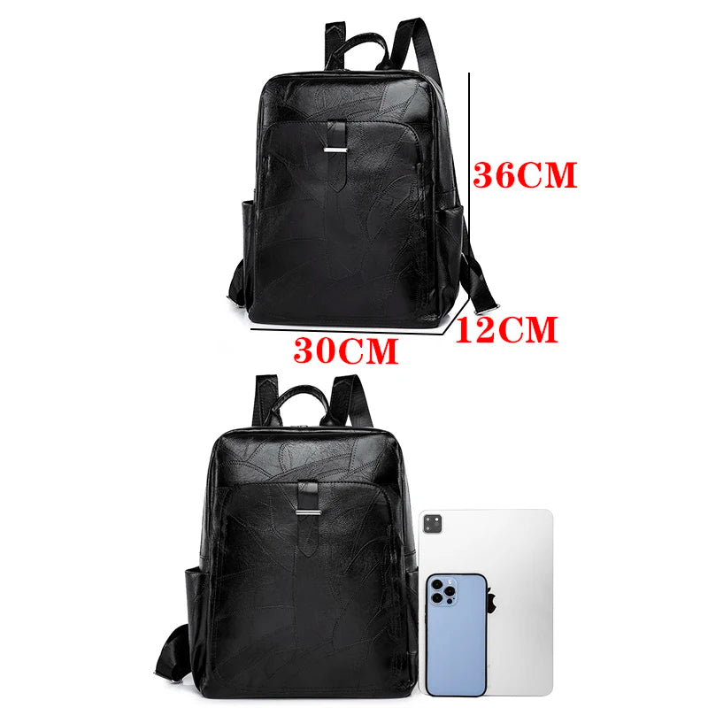 2024 Lightweight And High Quality Leather Backpack Splash Proof Travel Backpacks Luxury Retro Designer Brand Mochilas Sac A Dos