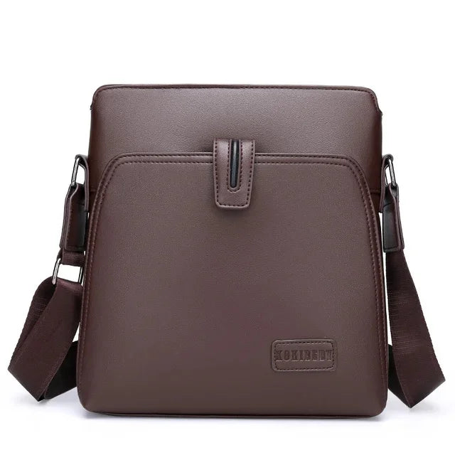 2024 Luxury Brand Men PU Leather Crossbody Business Black Messenger Bag Men's Shoulder Bags for Briefcase New year gift