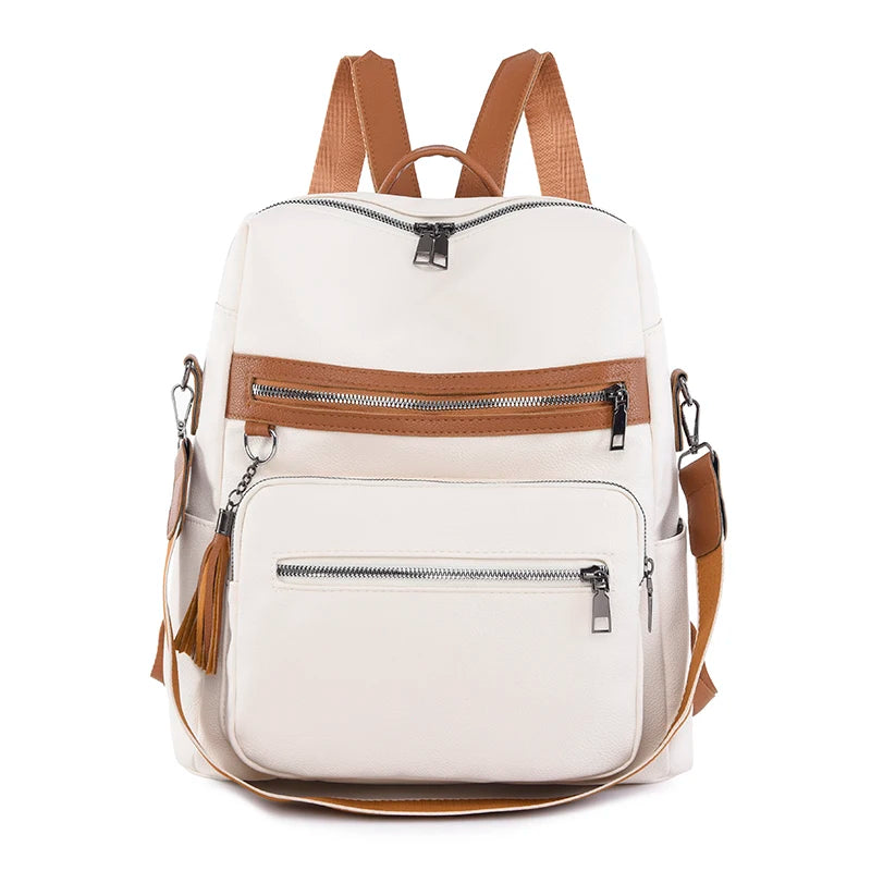 2024 Luxury Brand Women Backpack High Quality Leather Backpacks Travel Backpack Fashion School Bags For Girls Mochila Feminina
