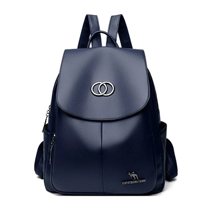 2024 Luxury Brand Women’s Backpack High Quality Leather Large Capacity Shoulder Bag Travel Backpack For Fashion Simplicity Girls