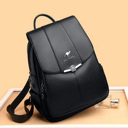 2024 Luxury Brand Women’s Backpack High Quality Leather Large Capacity Shoulder Bag Travel Backpack For Fashion Simplicity Girls