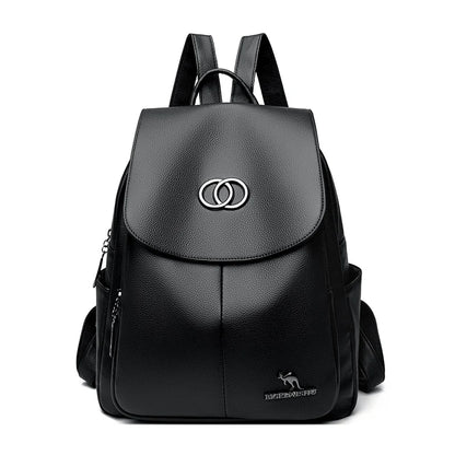 2024 Luxury Brand Women’s Backpack High Quality Leather Large Capacity Shoulder Bag Travel Backpack For Fashion Simplicity Girls