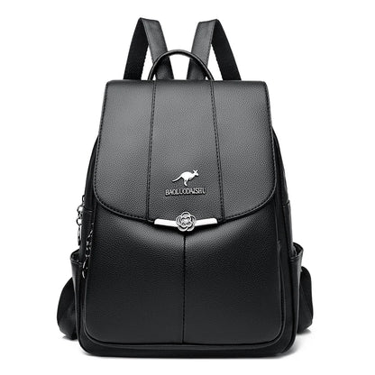 2024 Luxury Brand Women’s Backpack High Quality Leather Large Capacity Shoulder Bag Travel Backpack For Fashion Simplicity Girls